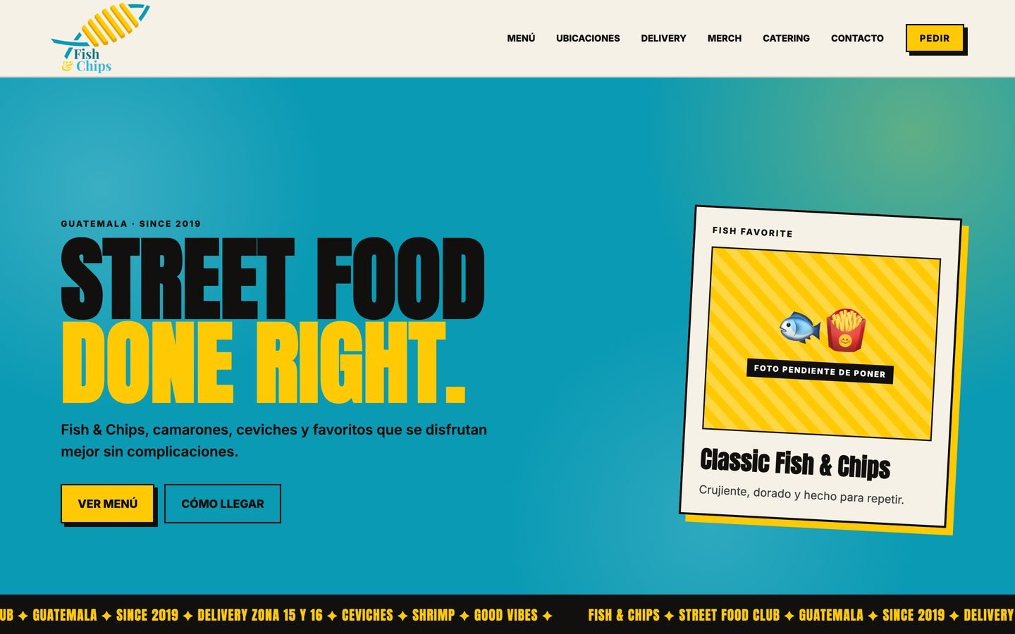 Sitio web de FISH & CHIPS