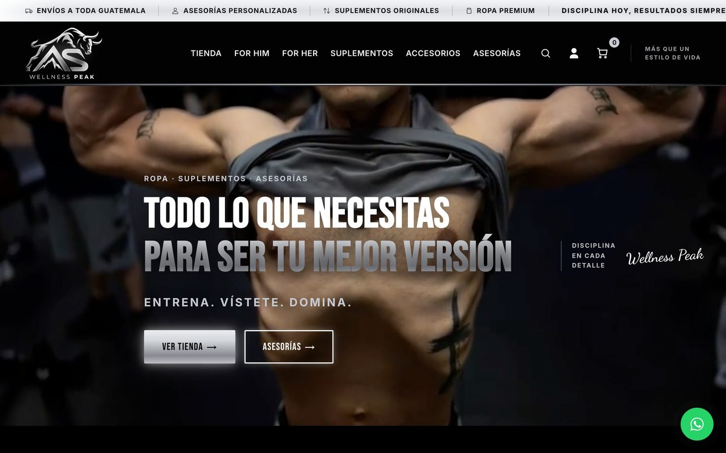 Sitio web de WELLNESS PEAK